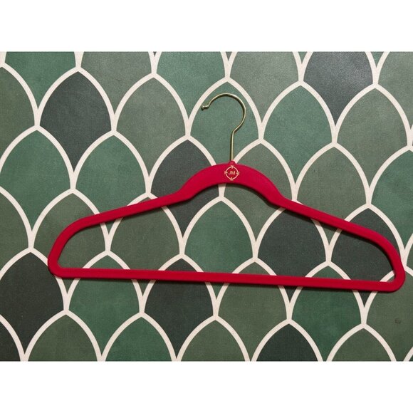 Huggable Hangers Joy Mangano Suit Hanger, Hot Pink Velvet Flocking, Cnt #5 - Picture 1 of 4
